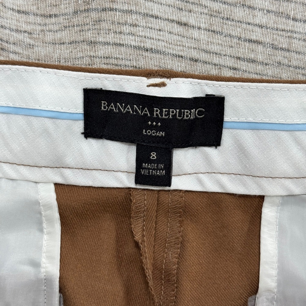 Banana Republic Dress Pants Women's 8 Brown Logan Straight Leg Workwear Trousers - Picture 8 of 8